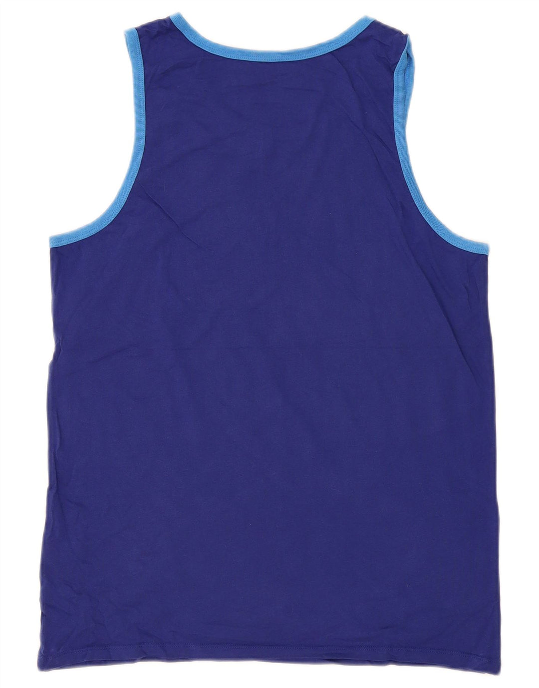 NIKE Mens Athletic Cut Graphic Vest Top Medium Blue Cotton
