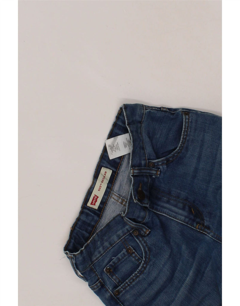 LEVI'S Boys 505 Regular Straight Jeans 11-12 Years W26 L26 Blue Cotton Vintage Levi's and Second-Hand Levi's from Messina Hembry 
