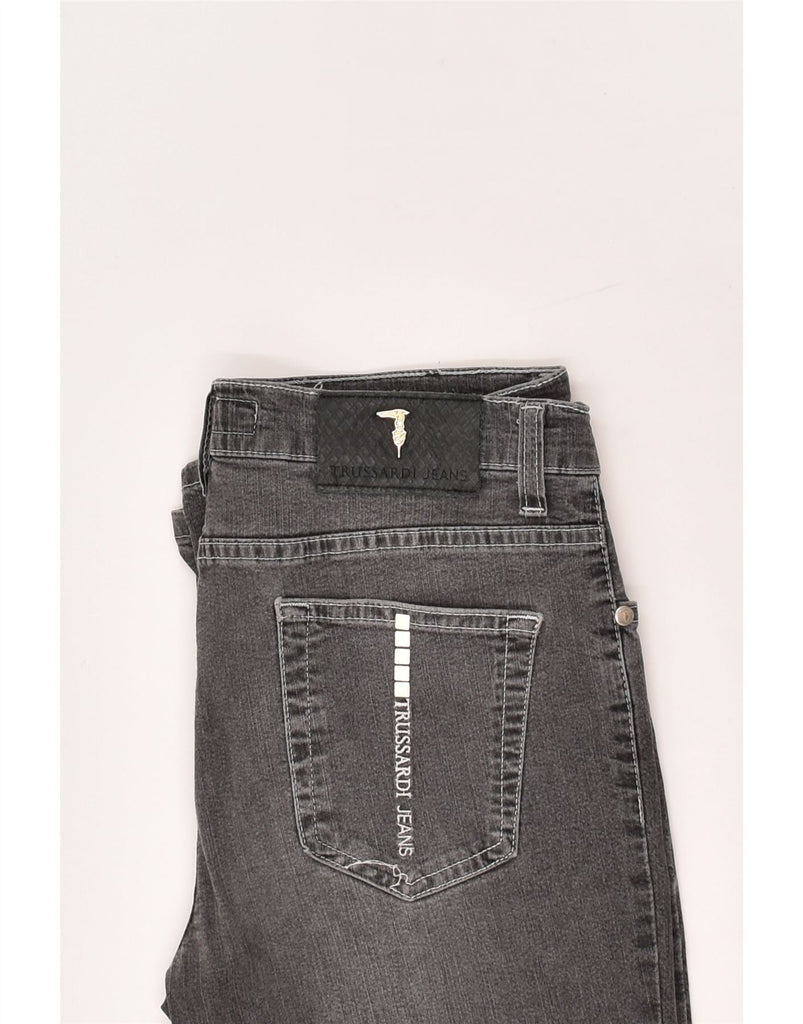 TRUSSARDI Womens Slim Jeans W26 L33 Grey Cotton | Vintage Trussardi | Thrift | Second-Hand Trussardi | Used Clothing | Messina Hembry 