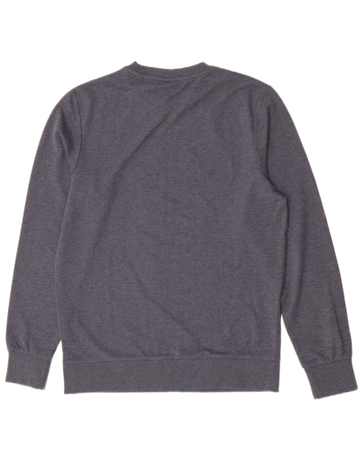 Jack & Jones Mens Graphic Sweatshirt Jumper Medium Blue Flecked Cotton