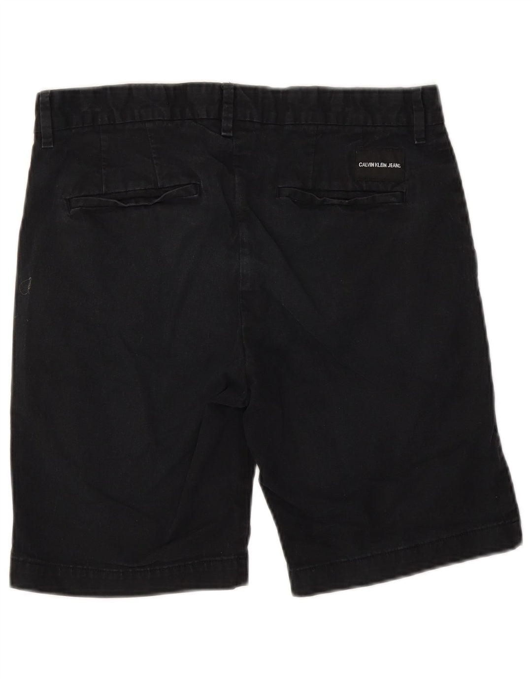 Calvin Klein Mens Chino Shorts W30 Medium  Navy Blue Cotton