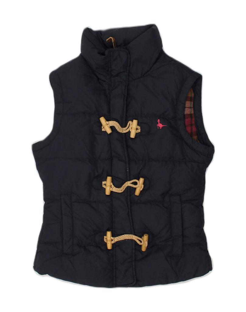 JACK WILLS Womens Padded Gilet UK 8 Small  Navy Blue Nylon | Vintage Jack Wills | Thrift | Second-Hand Jack Wills | Used Clothing | Messina Hembry 