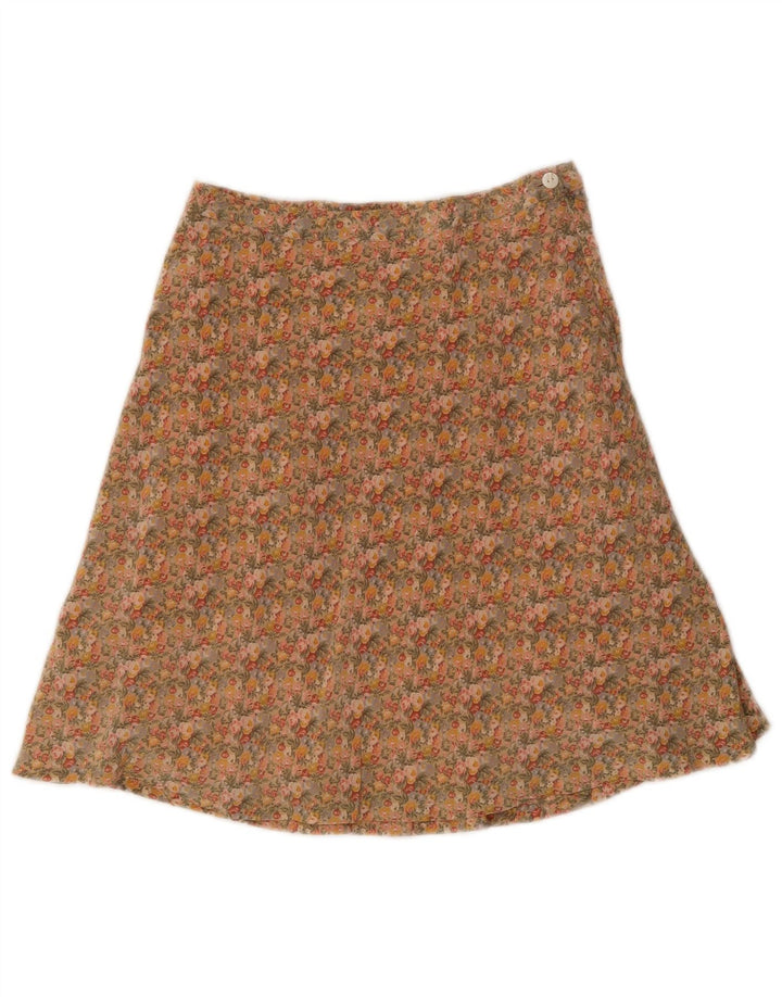Balloon Womens A-Line Skirt EU 38 Medium W28  Multicoloured Floral Silk