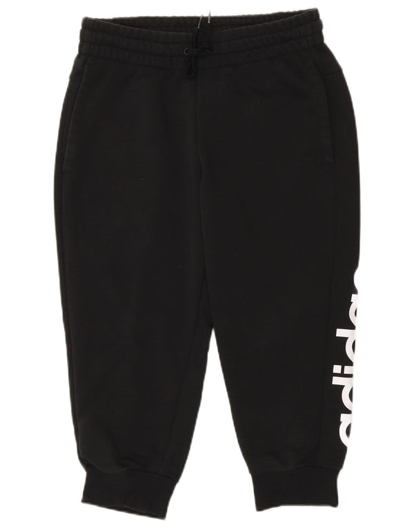 Adidas Womens Capri Graphic Tracksuit Trousers Joggers UK 4/6 XS Black