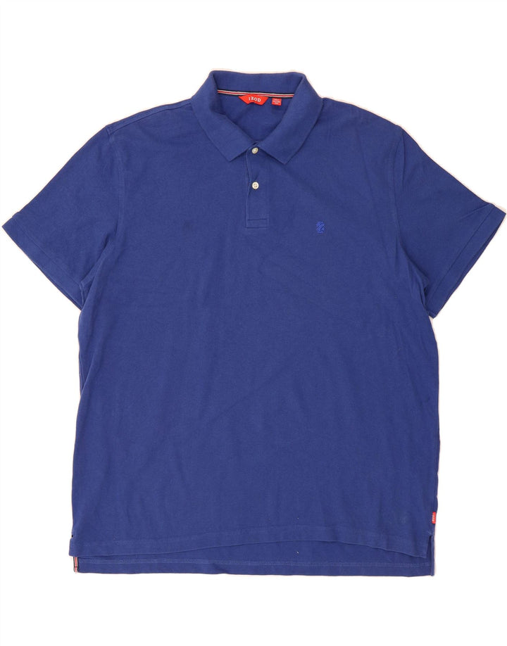 IZOD Mens Big & Tall Polo Shirt 2XL Blue Cotton Vintage Izod and Second-Hand Izod from Messina Hembry 