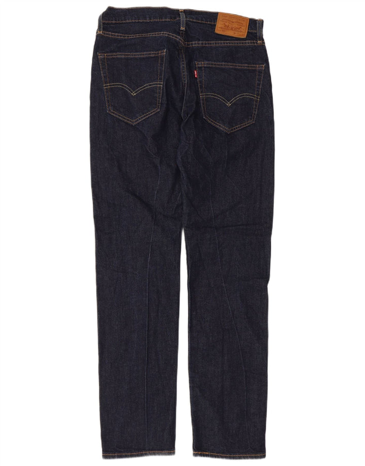 Levi's Mens 502 Tapered Jeans W32 L34 Navy Blue Cotton