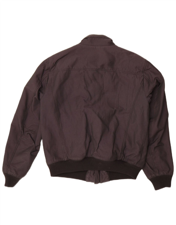 TRUSSARDI JEANS Mens Bomber Jacket IT 52 XL Black Polyester