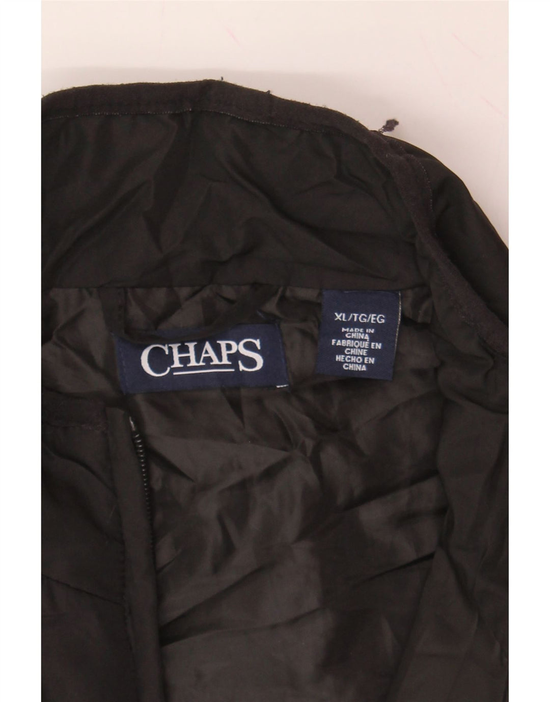 CHAPS Mens Gilet UK 42 XL Black Polyester Vintage Chaps and Second-Hand Chaps from Messina Hembry 