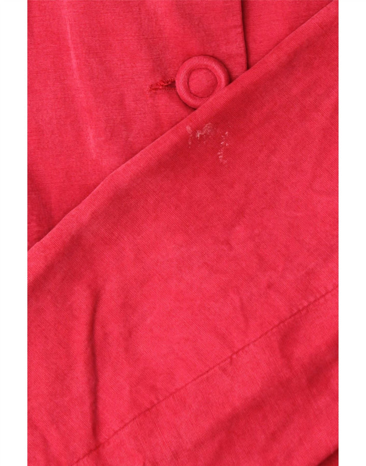 Monsoon Womens 5 Button Blazer Jacket UK 14 Medium Red Viscose
