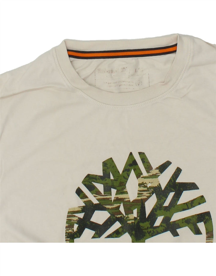 TIMBERLAND Mens Graphic T-Shirt Top Large White