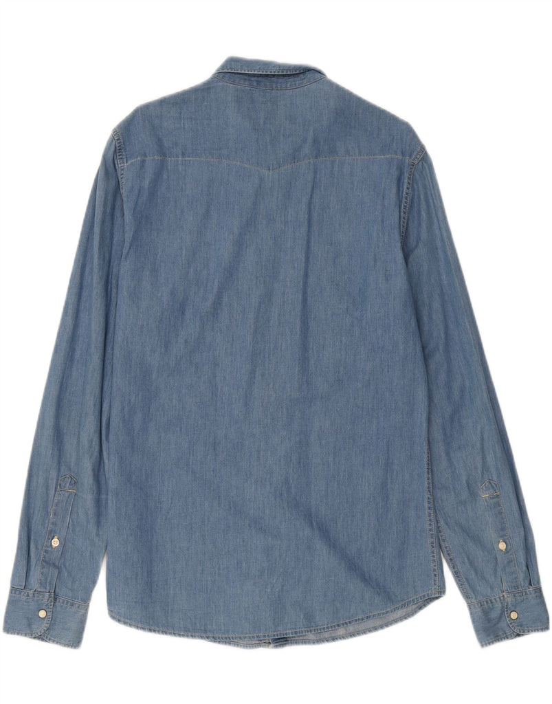 LEE Mens Denim Shirt Large Blue Cotton Vintage Lee and Second-Hand Lee from Messina Hembry 