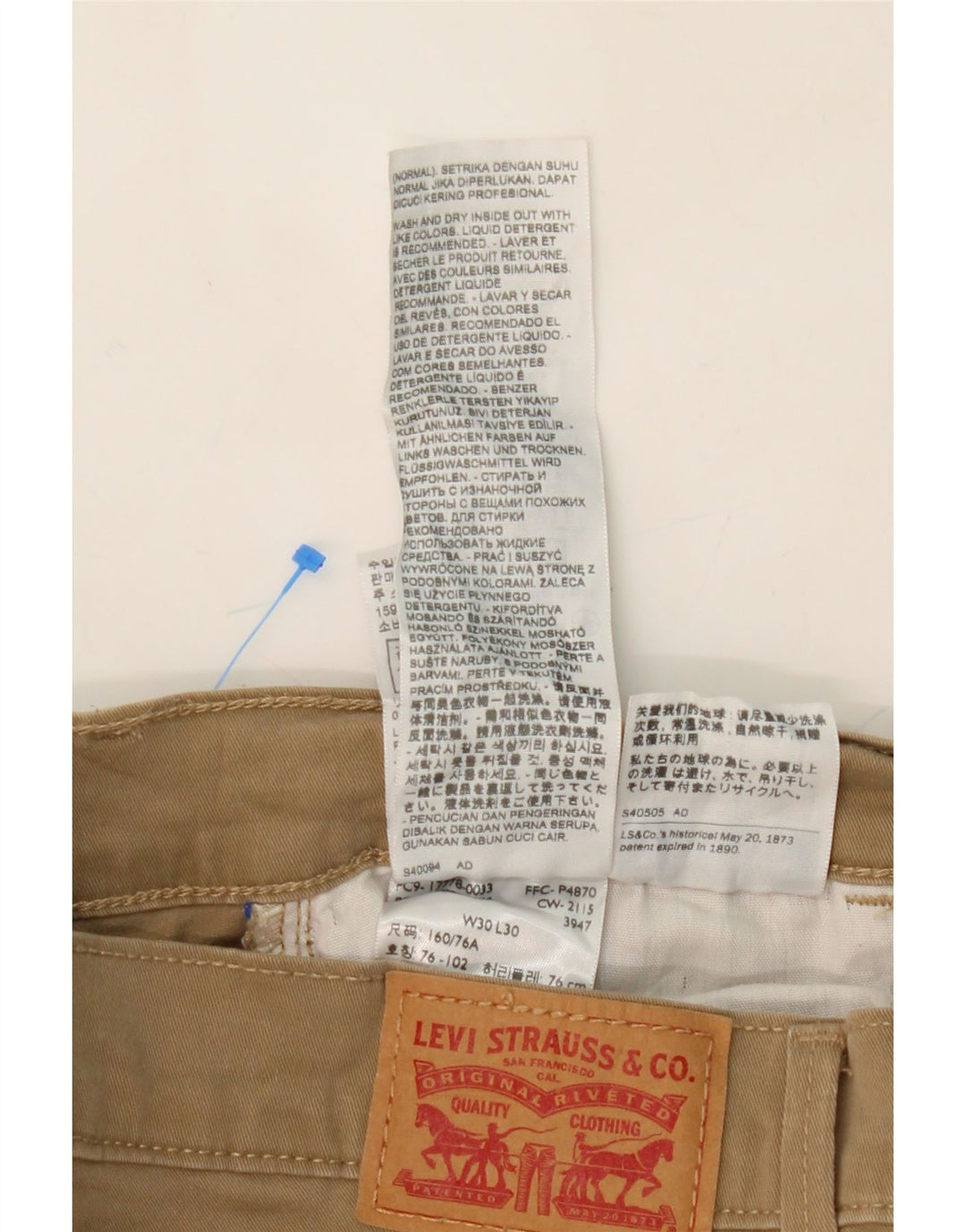 Womens Skinny Casual Trousers W30 L30 Vintage Levi's and Second-Hand Levi's from Messina Hembry 
