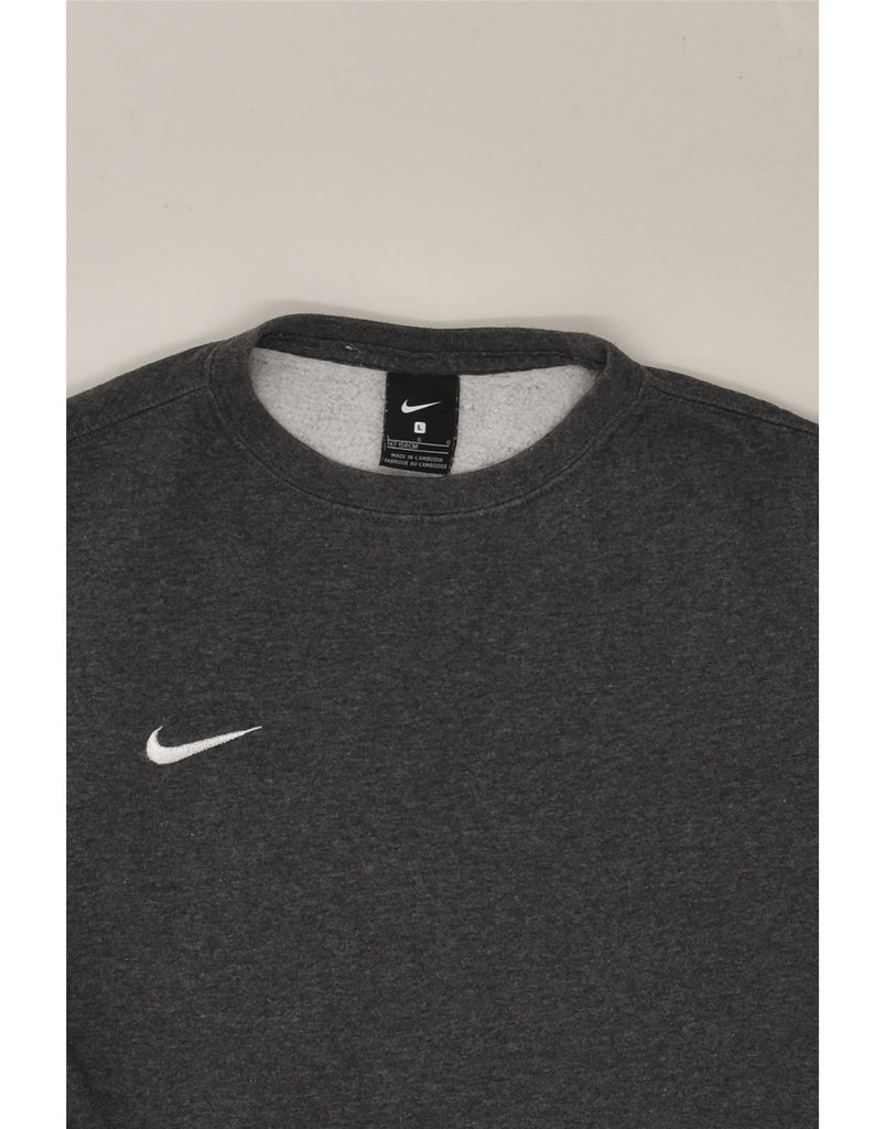 NIKE Boys Sweatshirt Jumper 11-12 Years Large Grey Cotton | Vintage Nike | Thrift | Second-Hand Nike | Used Clothing | Messina Hembry 