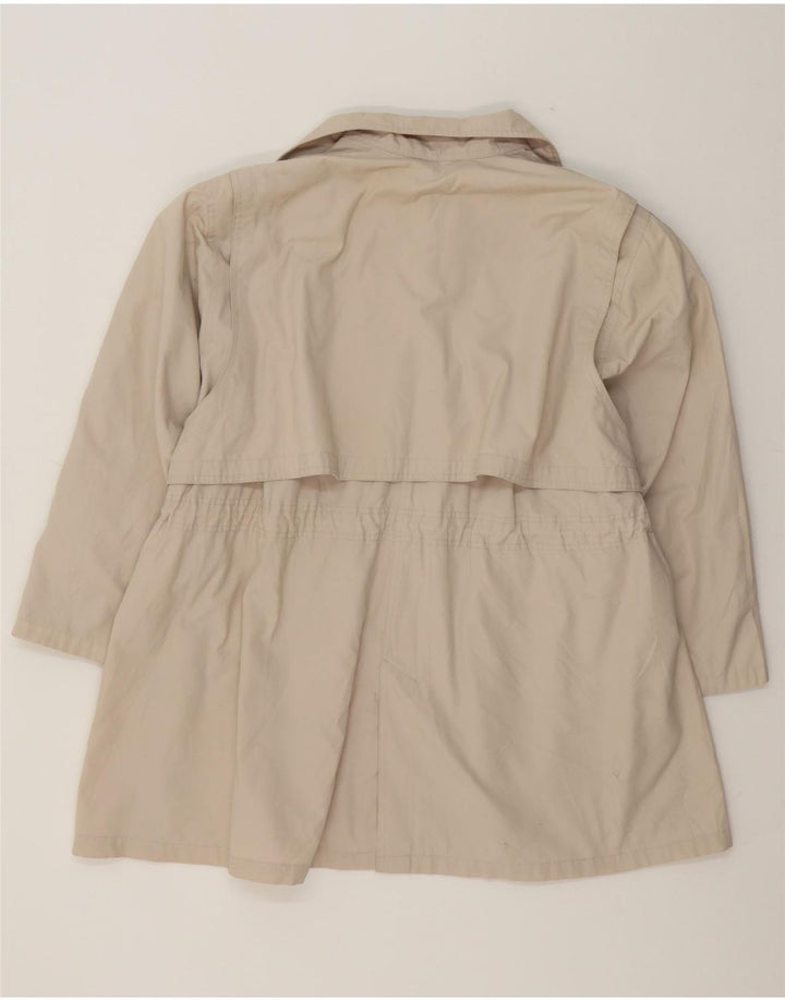 CHARON Womens Oversized Trench Coat UK 16 Large Off White Vintage Charon and Second-Hand Charon from Messina Hembry 