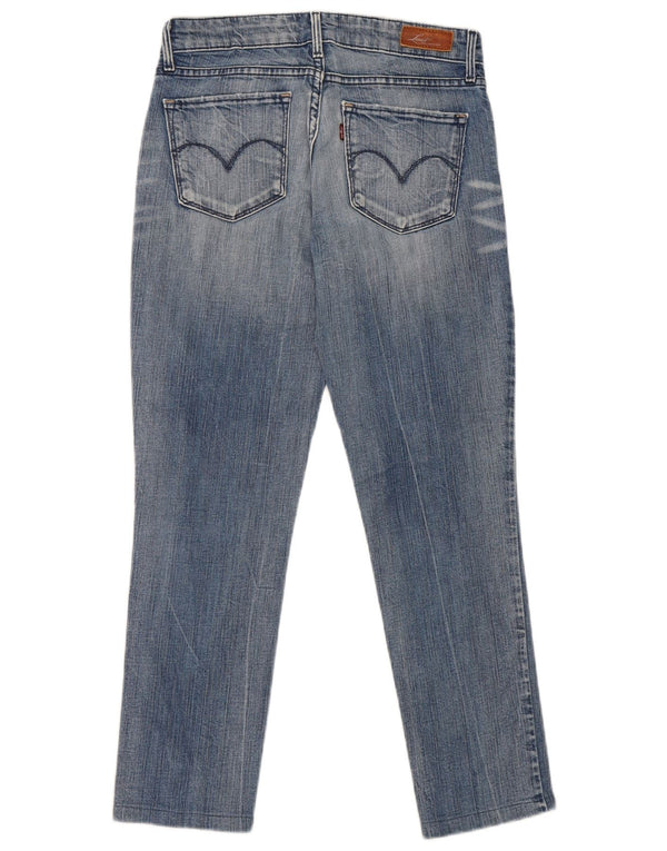 Levi's Womens Demi Curve Skinny Jeans W25 L25 Blue Cotton