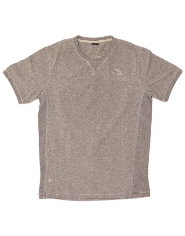 Kappa Mens T-Shirt Top Large Grey Flecked