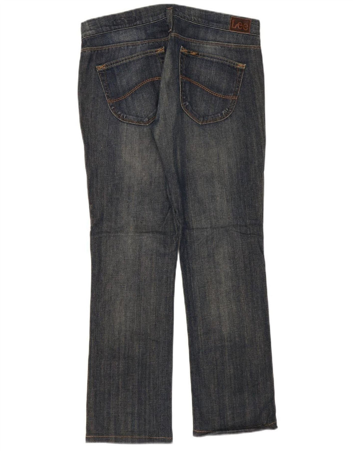 LEE Womens Lynn Straight Jeans W31 L29 Blue Cotton