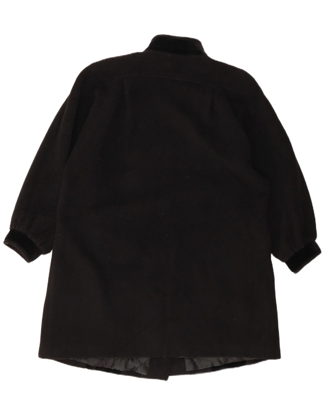 Paola Antonini Womens Oversized Overcoat EU 39 Medium Black Wool