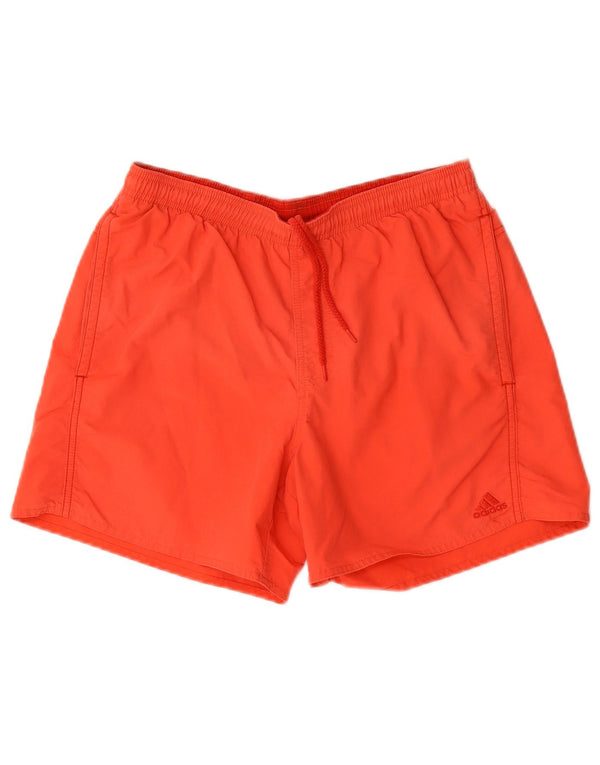 Adidas Mens Sport Shorts Small Red Polyamide