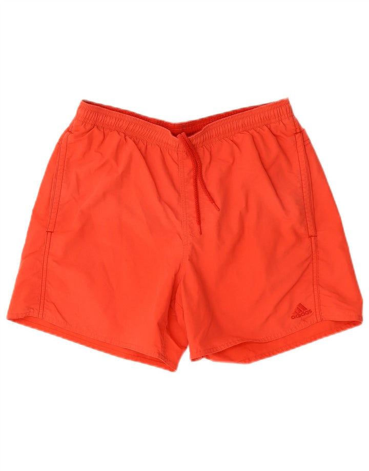 Adidas Mens Sport Shorts Small Red Polyamide