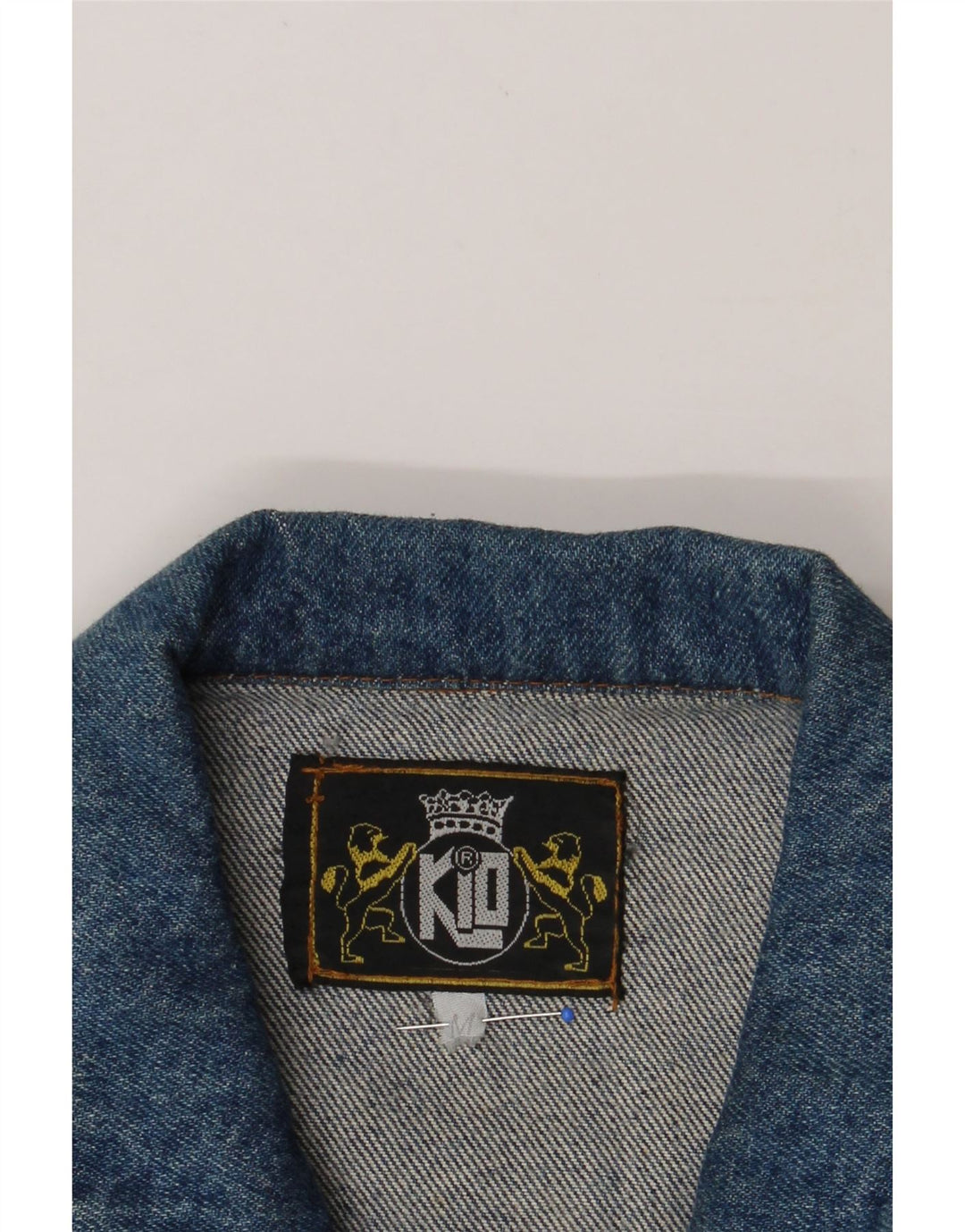 VINTAGE Womens Denim Jacket UK 14 Medium Blue Vintage Vintage and Second-Hand Vintage from Messina Hembry 