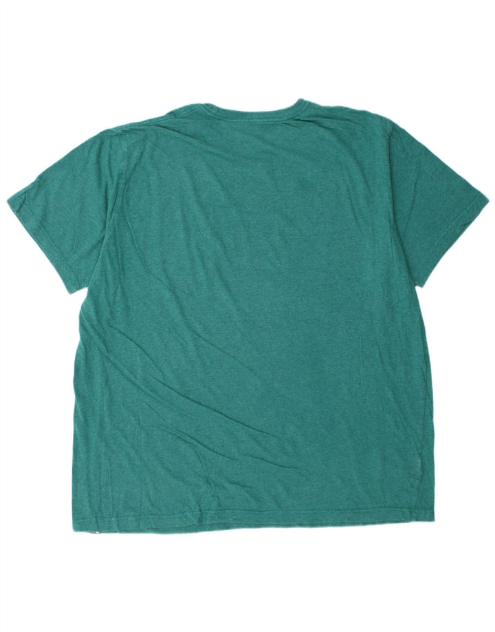 EDDIE BAUER Mens T-Shirt Top 2XL Green Cotton