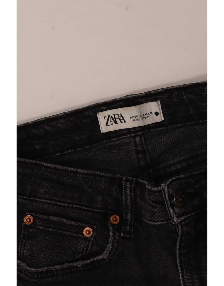 Zara Womens Slim Jeans EU 36 XS W26 L26 Black