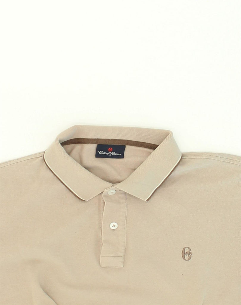 VINTAGE Mens Polo Shirt XL Beige Cotton | Vintage Vintage | Thrift | Second-Hand Vintage | Used Clothing | Messina Hembry 