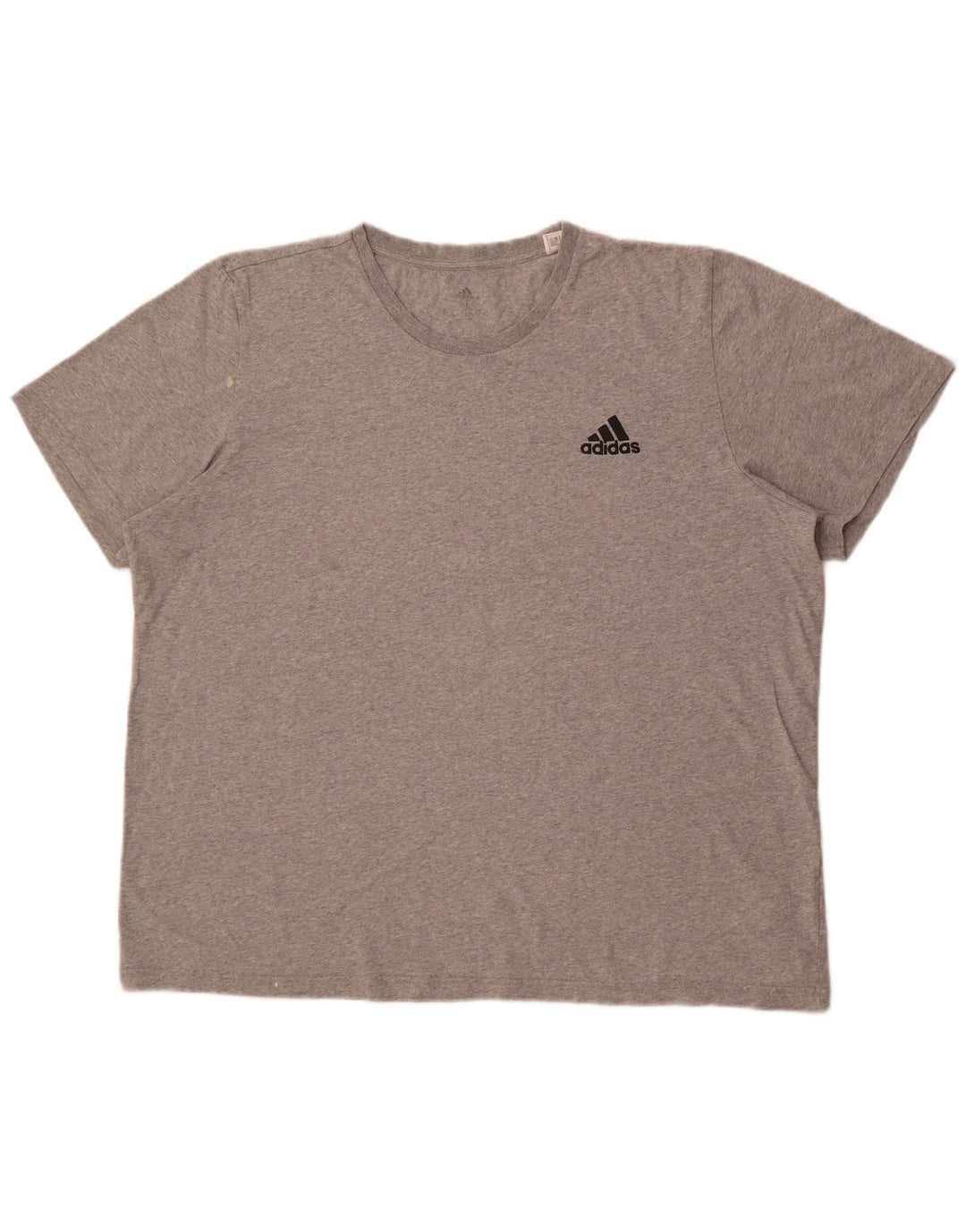 Adidas Mens T-Shirt Top XL Grey Flecked Cotton