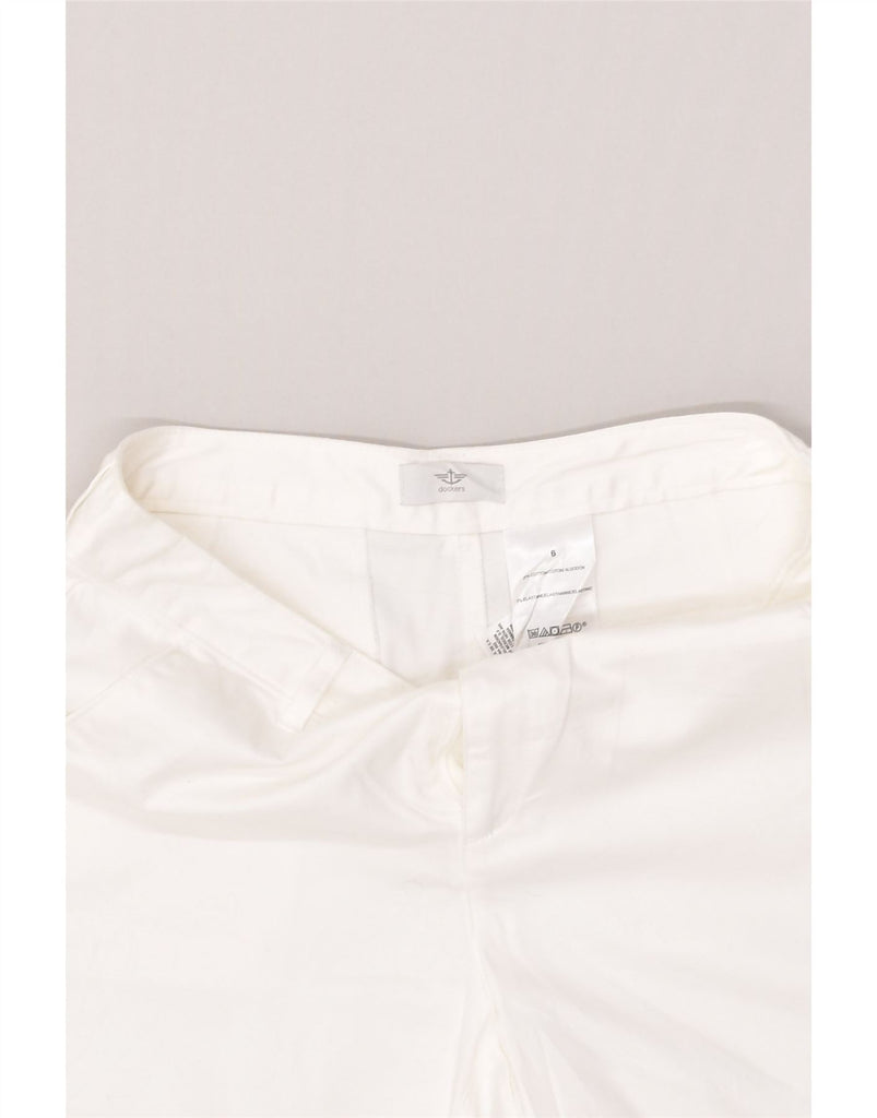 DOCKERS Womens Chino Shorts US 6 Medium W32  White Cotton | Vintage Dockers | Thrift | Second-Hand Dockers | Used Clothing | Messina Hembry 