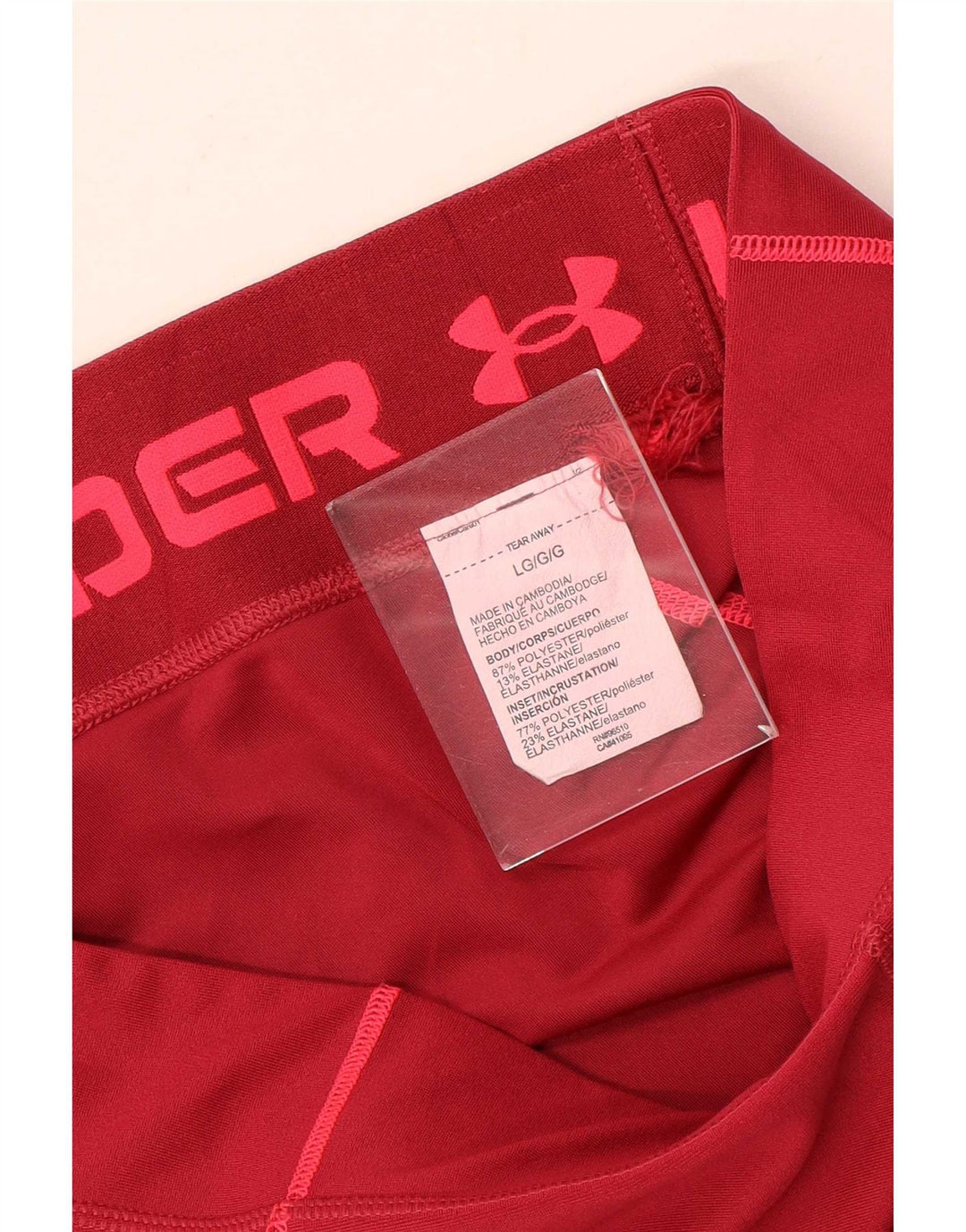 Under Armour Womens Sport Shorts UK 14 Large Red