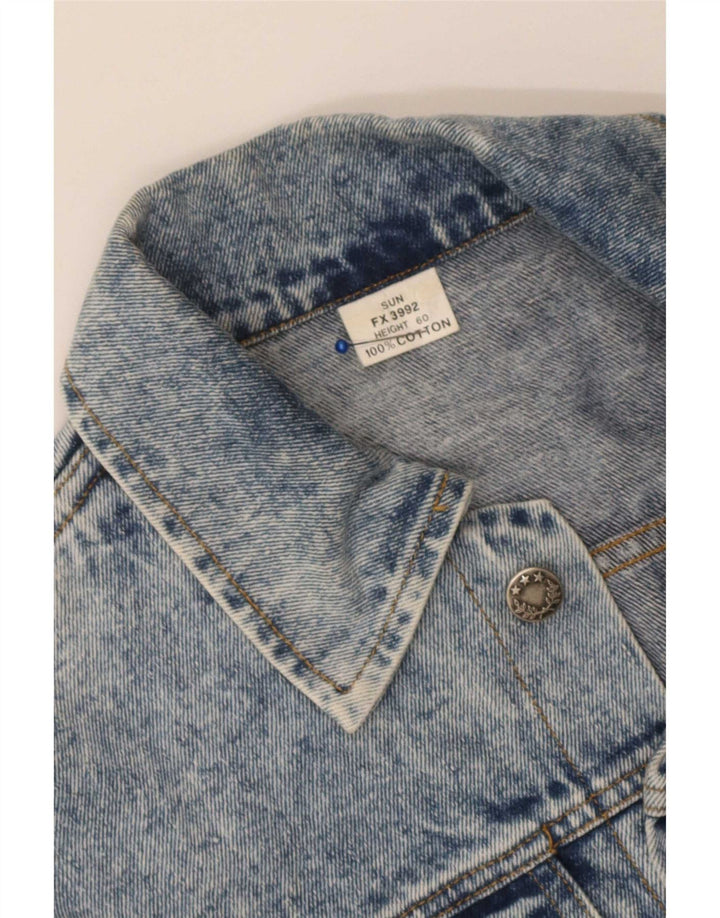 Vintage Boys Denim Jacket 11-12 Years Blue Cotton