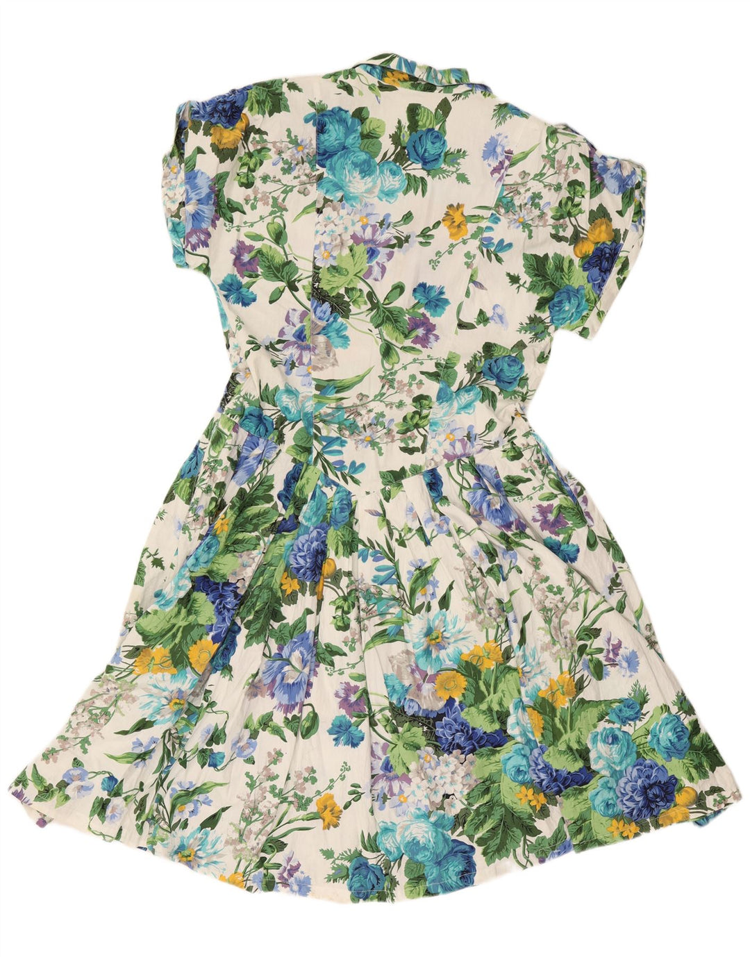 Express Womens A-Line Dress UK 14 Large White Floral