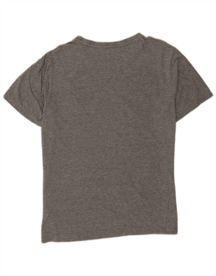 Puma Mens Graphic T-Shirt Top Medium Grey Flecked Cotton