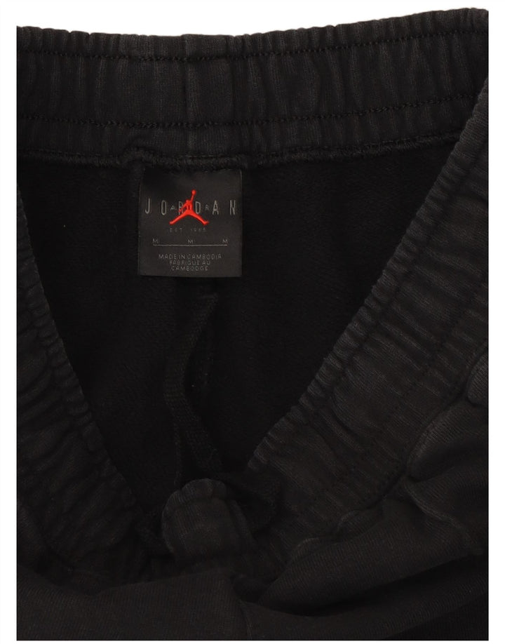 Jordan Mens Tracksuit Trousers Joggers Medium Black Cotton