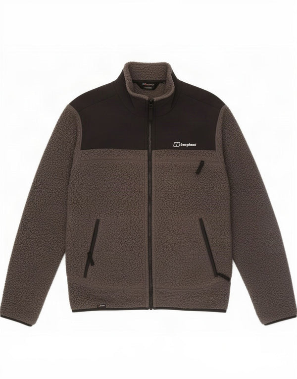 Berghaus Mens Fleece Jacket UK 38 Medium Grey Colourblock Polyester