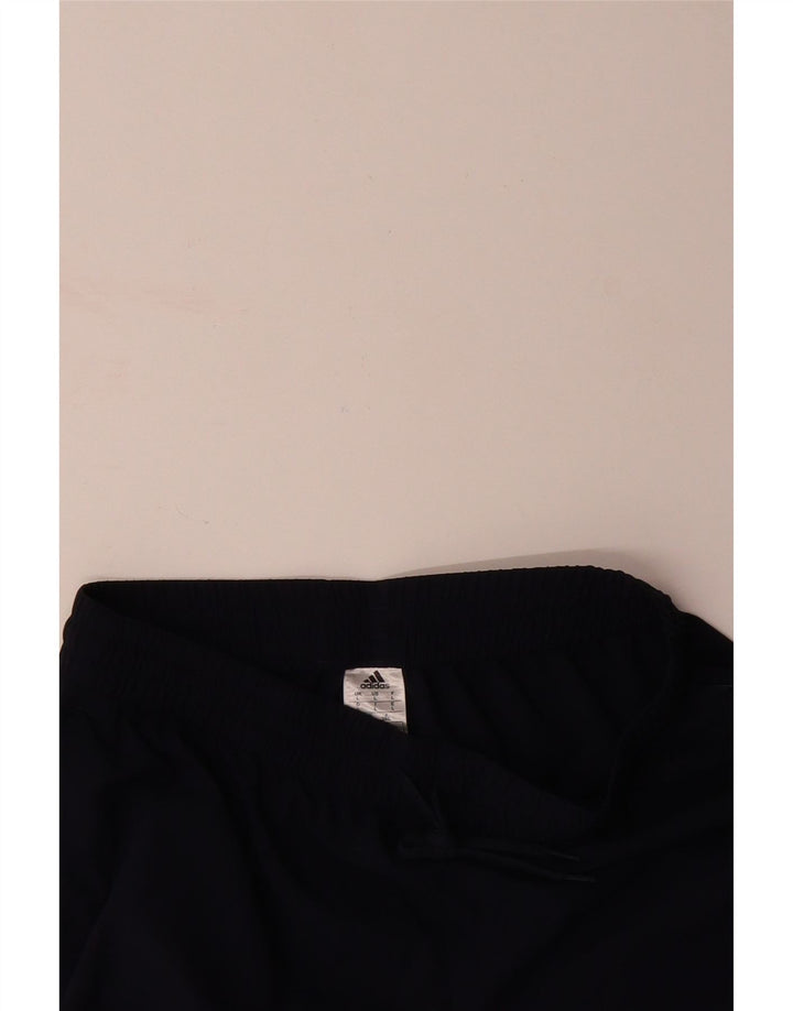 ADIDAS Mens Tracksuit Trousers Large  Navy Blue Polyester
