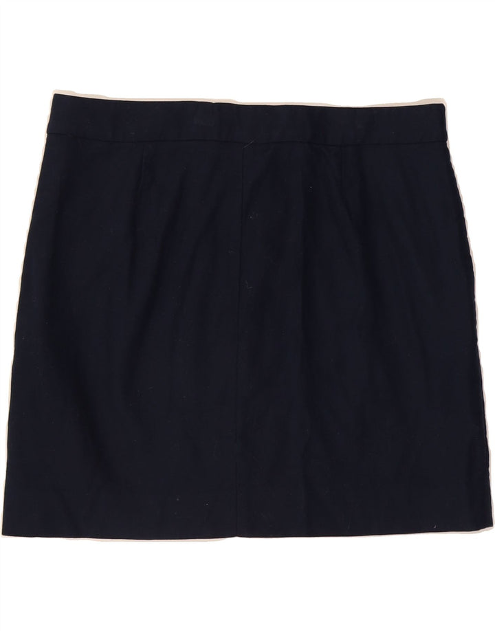 J. CREW Womens Mini Skirt US 8 Medium W30 Navy Blue Cotton Vintage J. Crew and Second-Hand J. Crew from Messina Hembry 