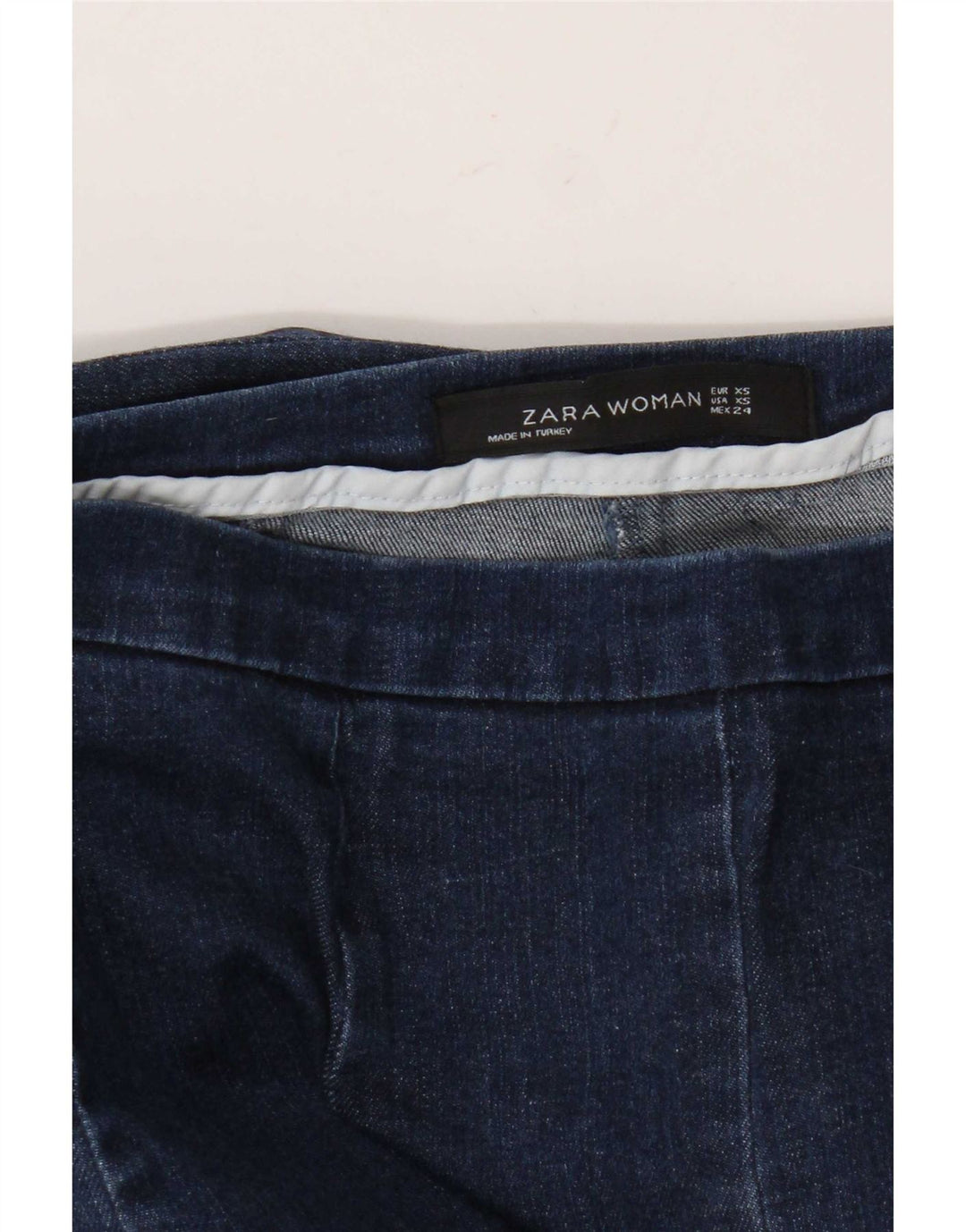 Zara Womens Flared Jeans XS W24 L29 Navy Blue