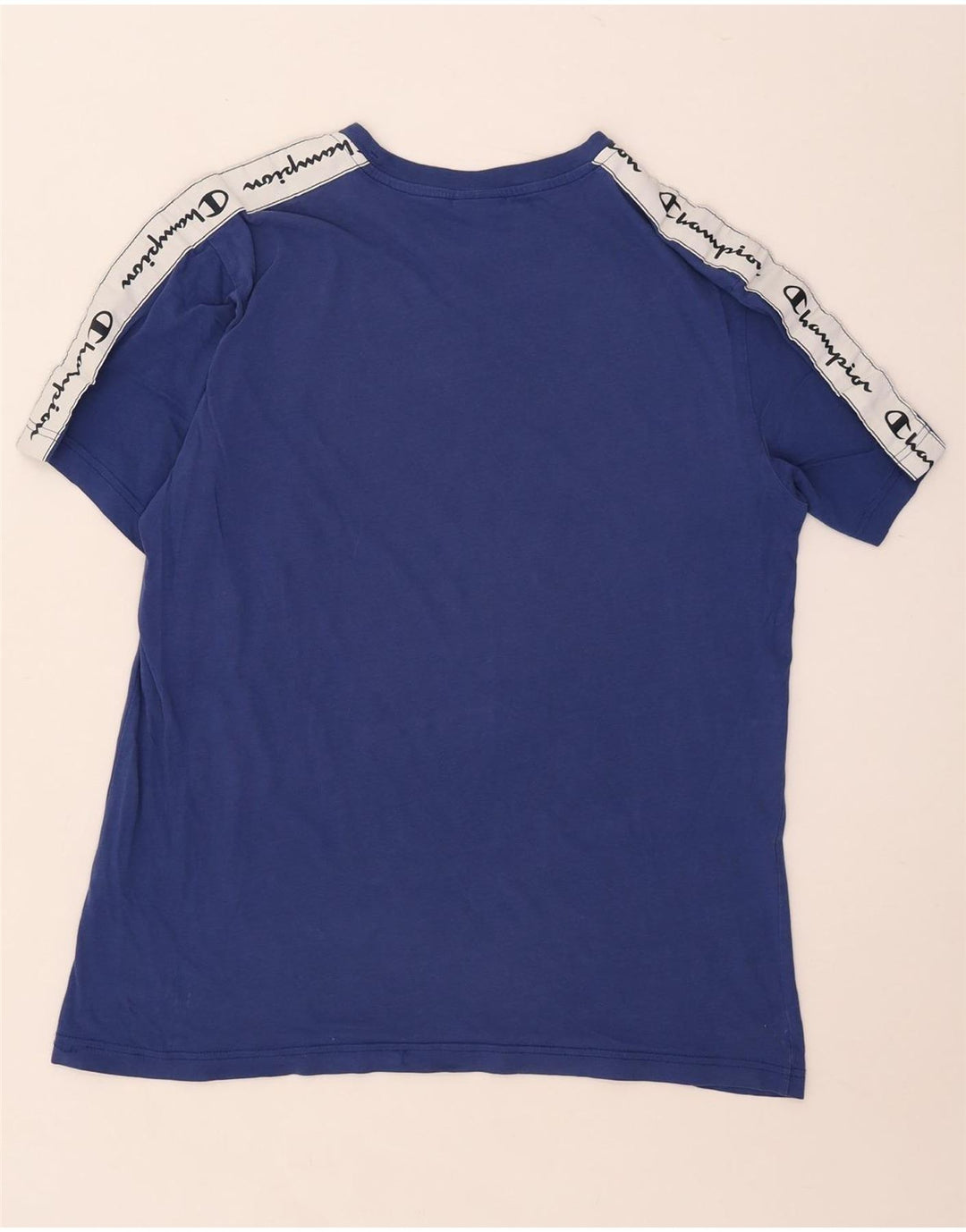Champion Mens Graphic T-Shirt Top XL Blue Colourblock