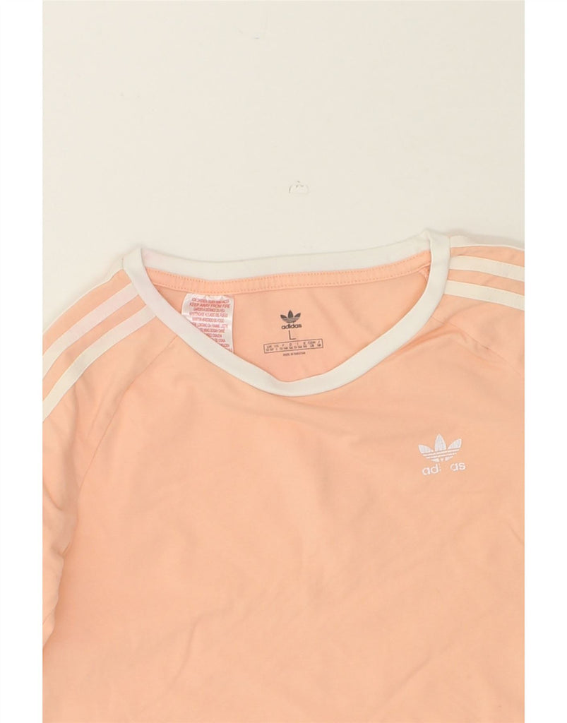 ADIDAS Girls Top Long Sleeve 13-14 Years Large Beige Cotton | Vintage Adidas | Thrift | Second-Hand Adidas | Used Clothing | Messina Hembry 