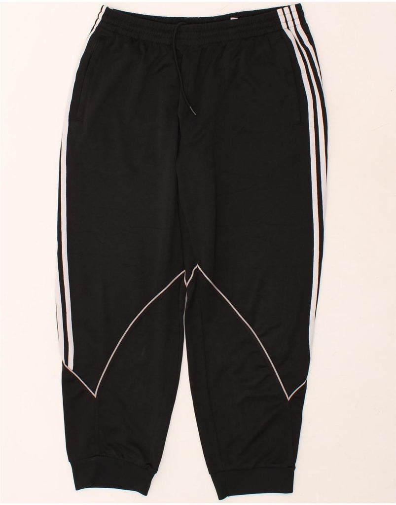 ADIDAS Mens Tracksuit Trousers Joggers XL Black Polyester | Vintage Adidas | Thrift | Second-Hand Adidas | Used Clothing | Messina Hembry 