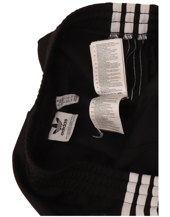 Adidas Womens Tracksuit Trousers UK 14 Medium Black Cotton