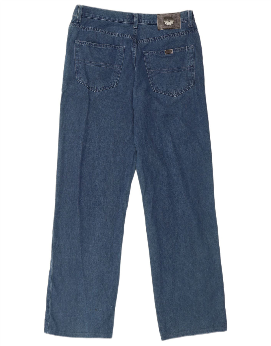 Trussardi Mens Straight Jeans W33 L30 Blue Cotton
