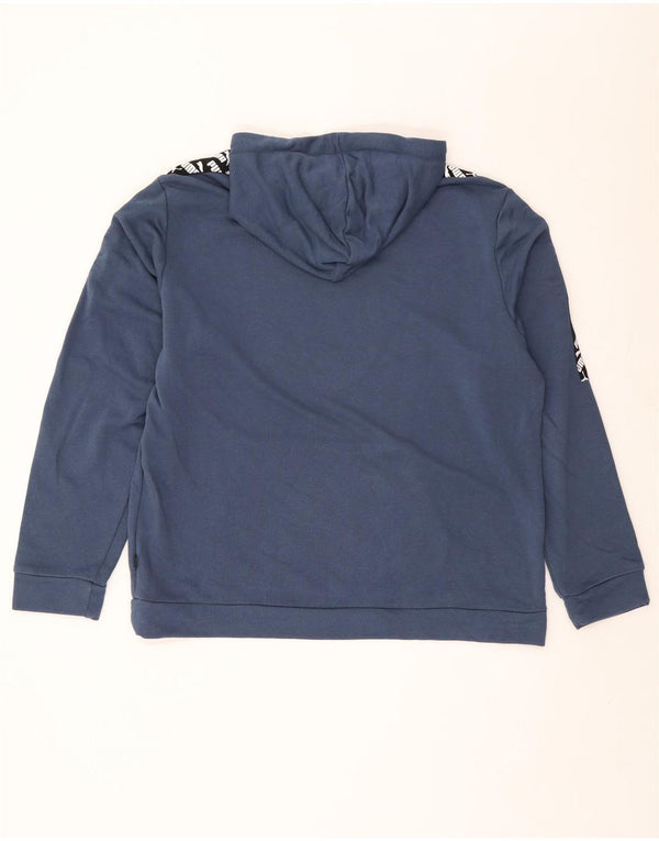 Puma Mens Graphic Hoodie Jumper XL Blue Cotton