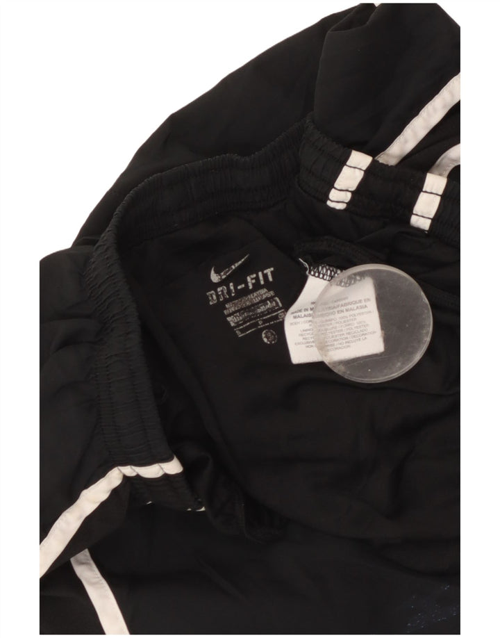 Nike Womens Dri Fit Sport Shorts UK 10 Small Black Polyester