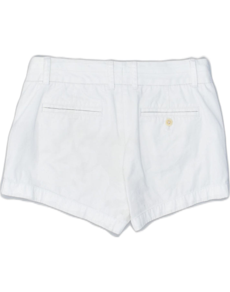 J. CREW Womens Casual Shorts US 4 Small W27 White Cotton | Vintage | Thrift | Second-Hand | Used Clothing | Messina Hembry 