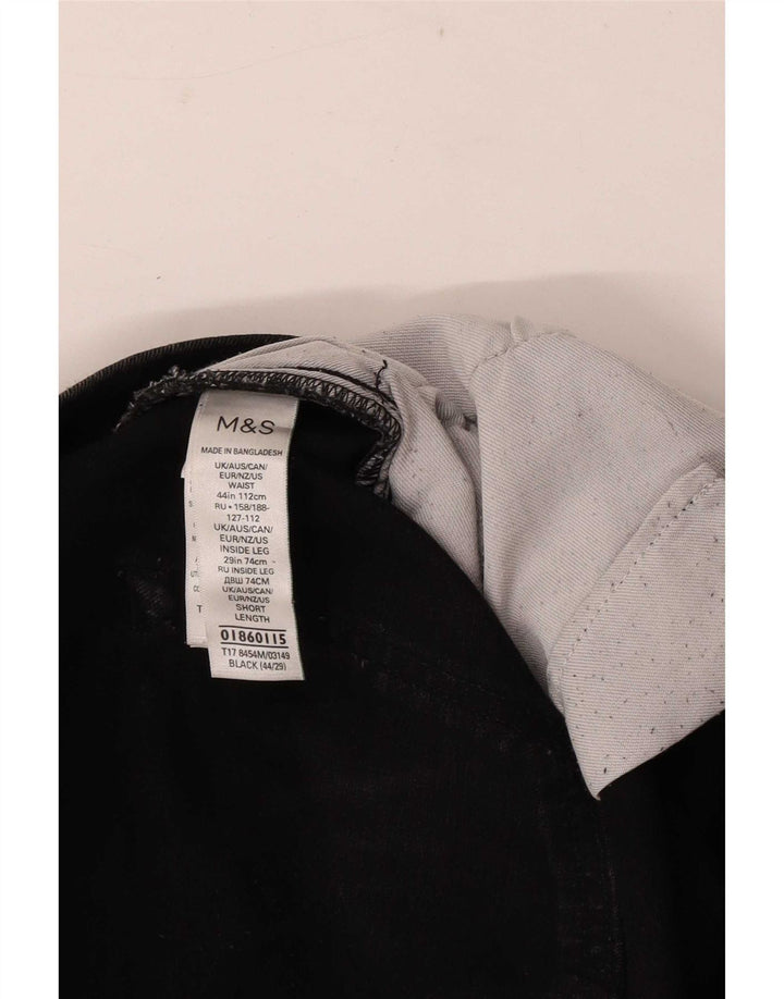Marks & Spencer Mens Straight Jeans W44 L29 Black Cotton