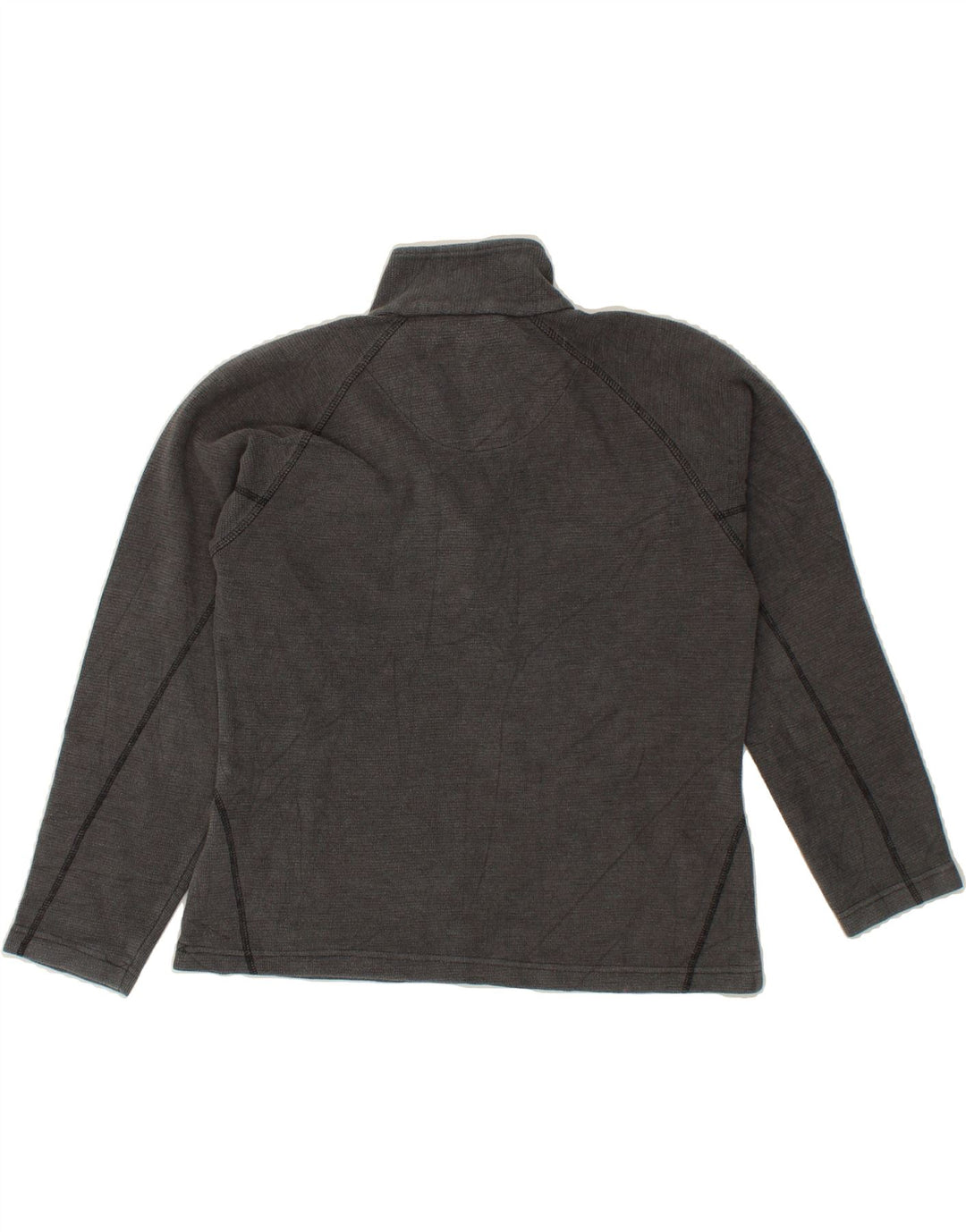 REGATTA Womens Zip Neck Sweatshirt Jumper UK 10 Small  Grey Vintage Regatta and Second-Hand Regatta from Messina Hembry 