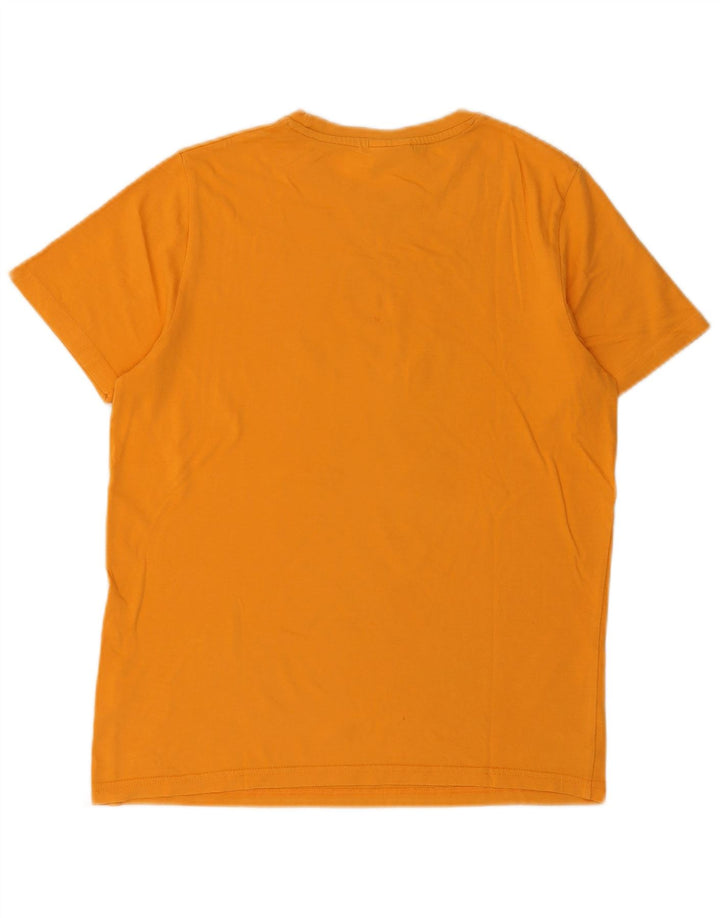 Ellesse Mens Graphic T-Shirt Top Small Yellow Cotton